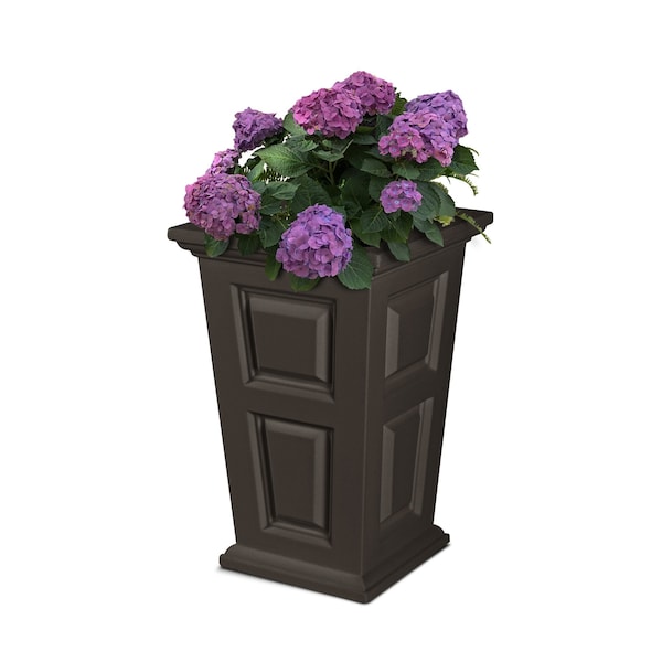 Wyndham 24in Tall Planter - Espresso